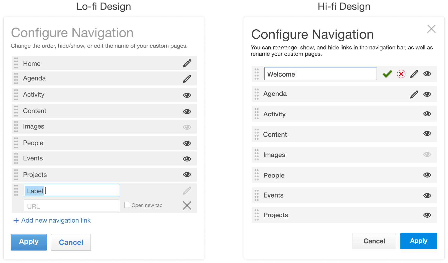Community Banners - Navigation Configuration