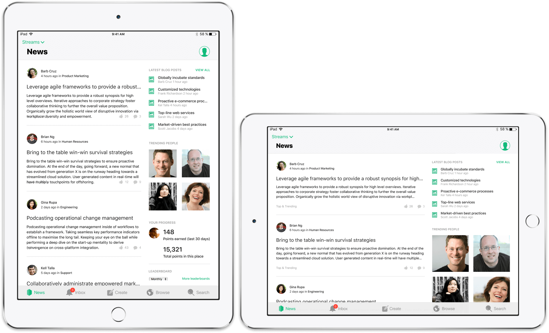 Jive Daily - News Design